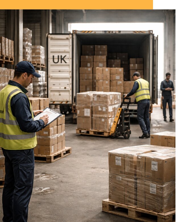 Доставка грузов из Великобритании с таможенным оформлением от 12634