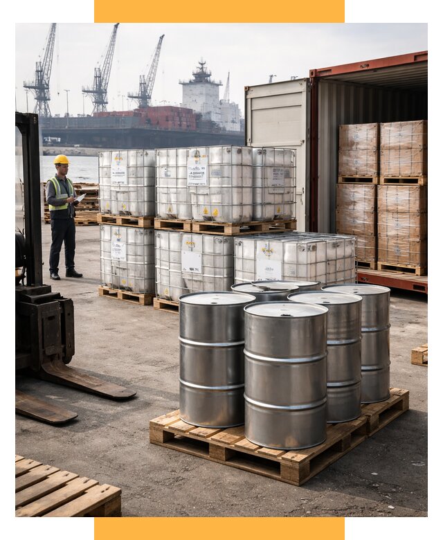 Доставка химического сырья из Индии от 252675 р. | СетСервис-Кнш