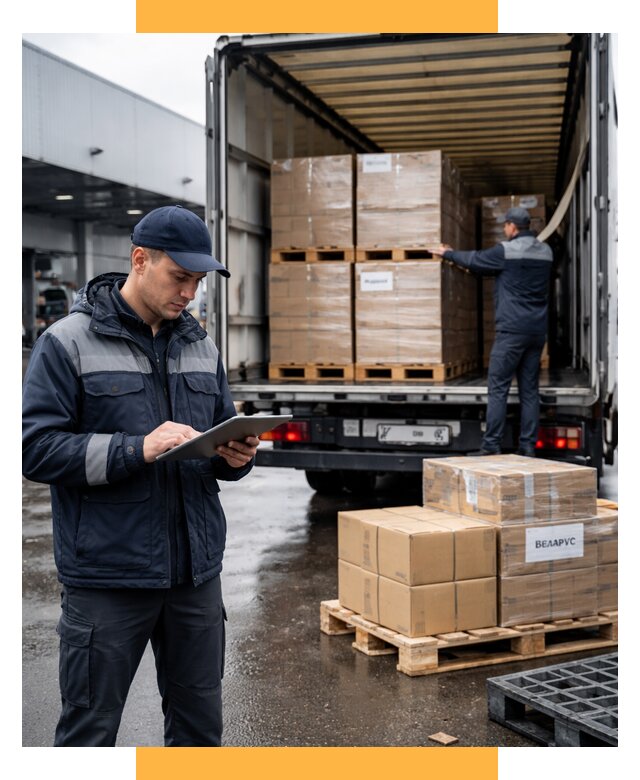 Доставка грузов из Беларуси от 15161 р. логистика СетСервис-Кнш